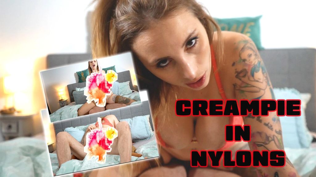 CREAMPIE IN NYLONS ! CREAMPIE IN NYLONS !