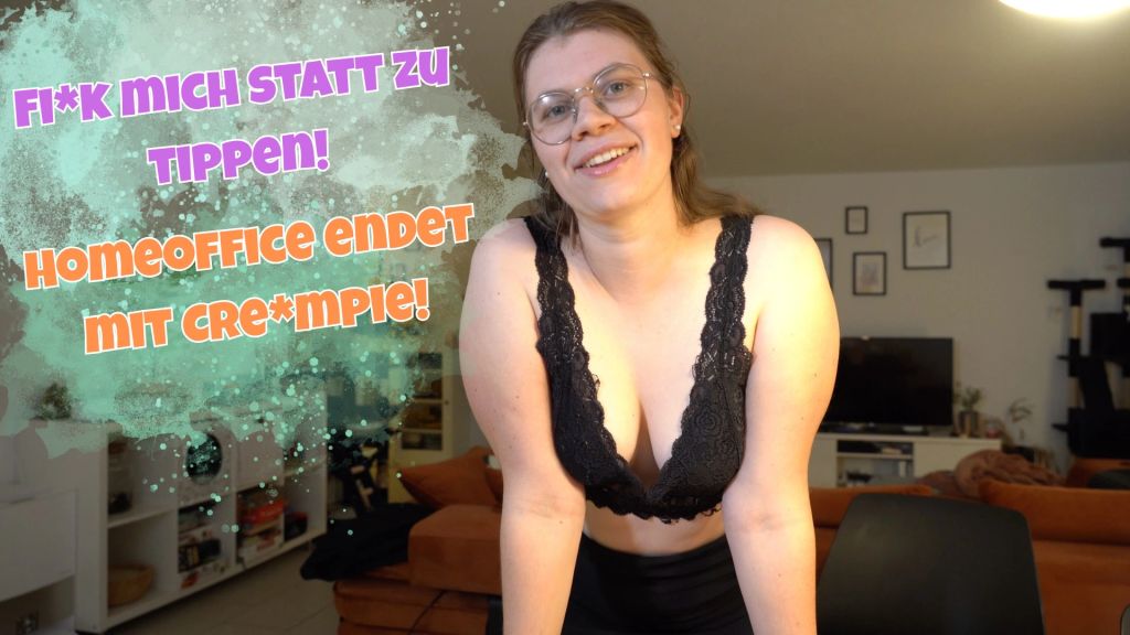 Fick mich statt zu tippen! Homeoffice endet mit Creampie! Fick mich statt zu tippen! Homeoffice endet mit Creampie!